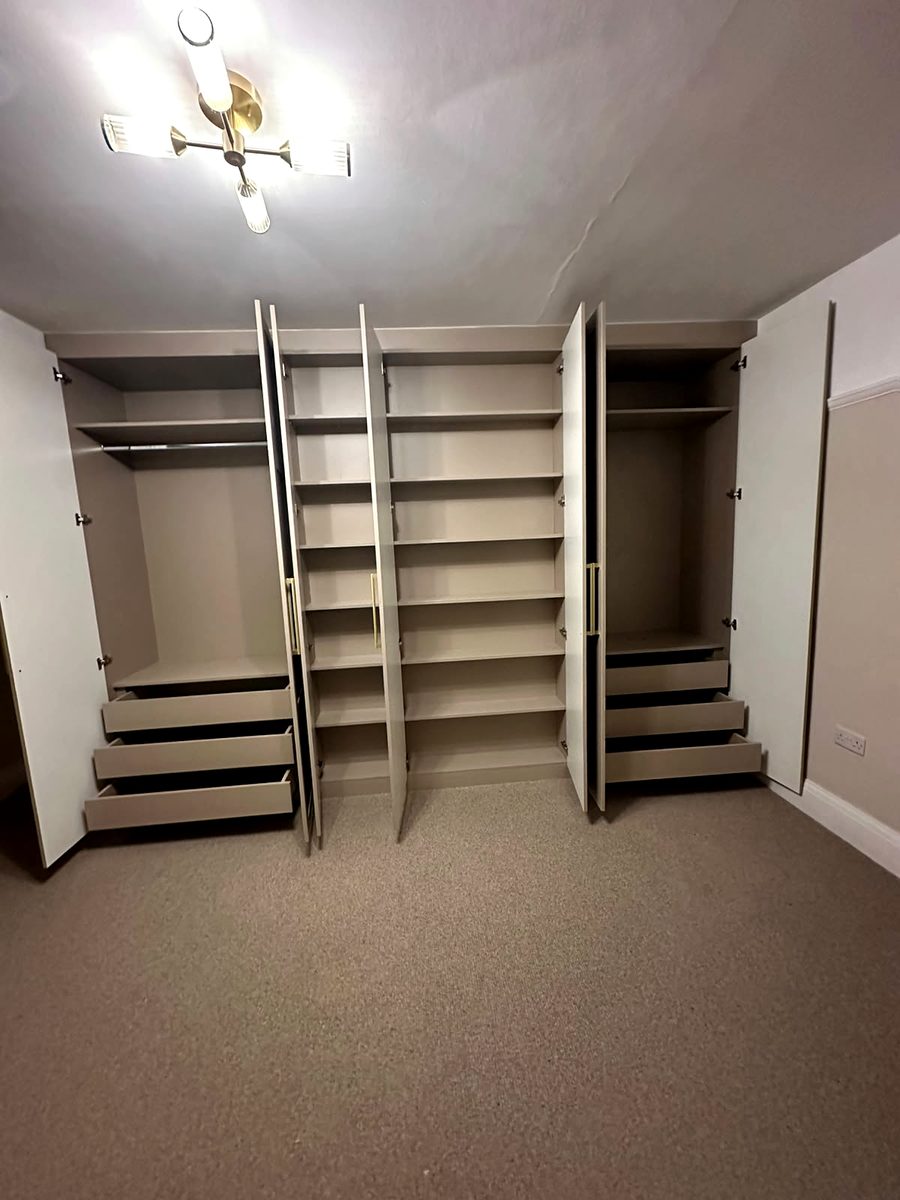Bespoke wardrobe project #47 — a hand-finished piece by our studio