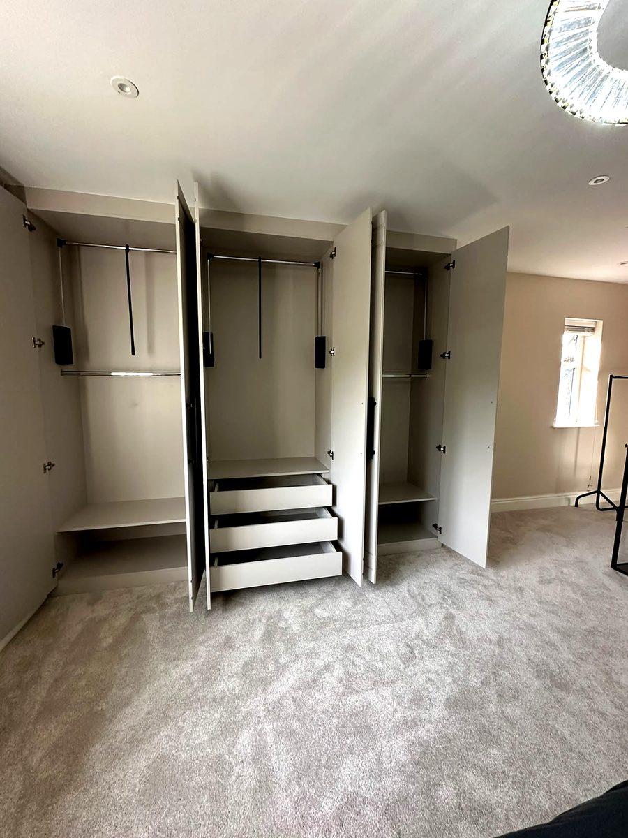 Bespoke wardrobe project — hand-finished cabinetry