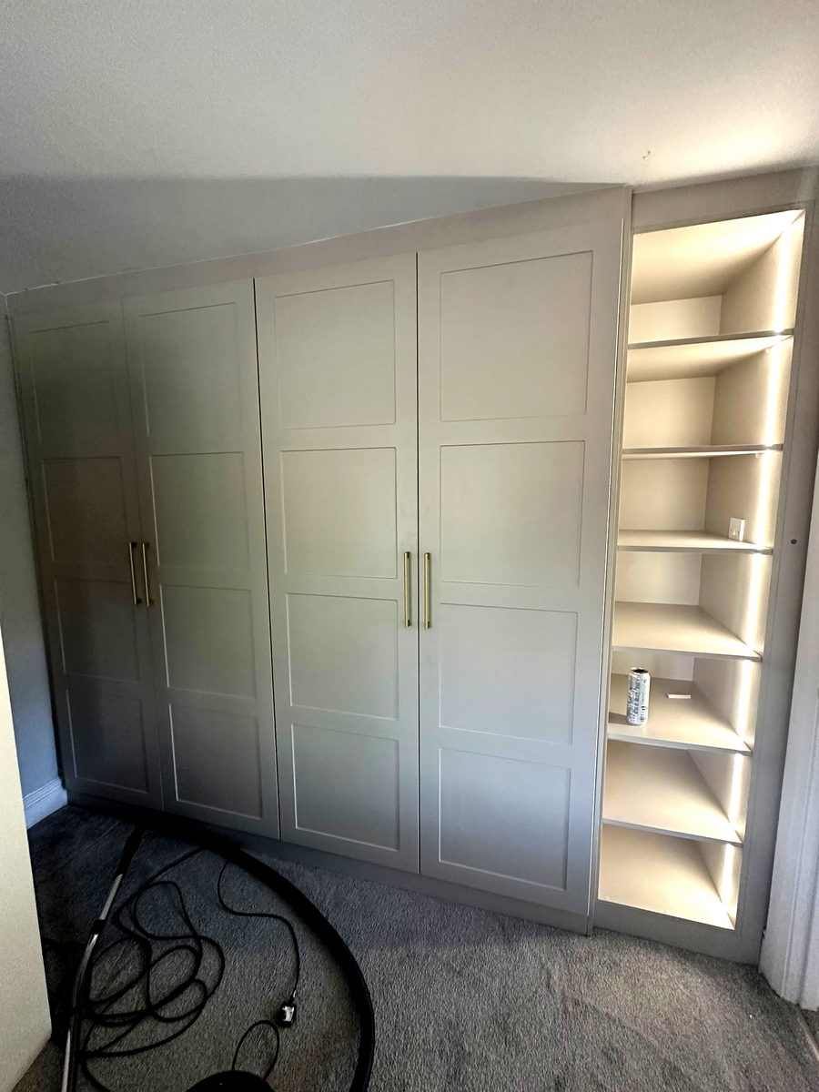 Bespoke wardrobe project #48 — a hand-finished piece by our studio