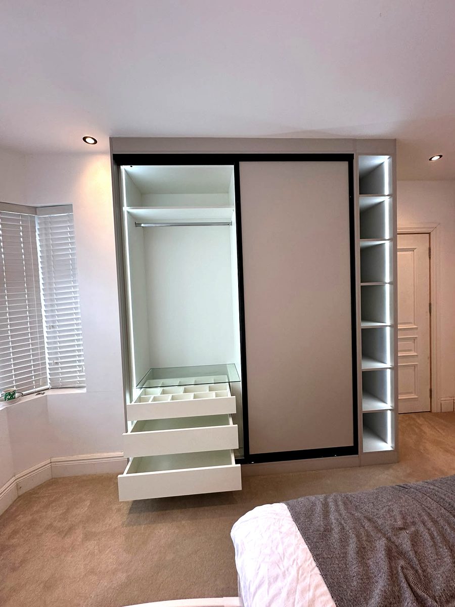 Bespoke wardrobe project #11 — a hand-finished piece by our studio