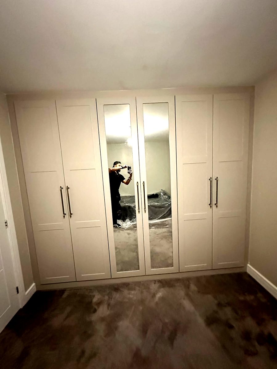 Bespoke wardrobe project — hand-finished cabinetry