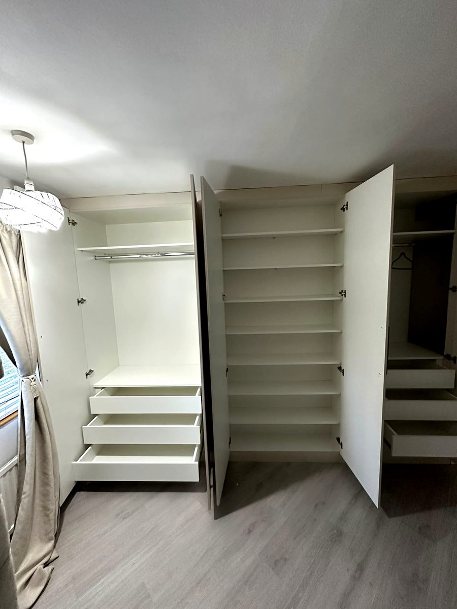 Bespoke wardrobe project #13 — a hand-finished piece by our studio
