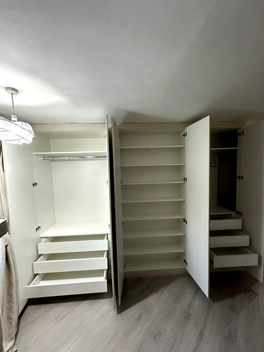 Bespoke wardrobe project #19 — a hand-finished piece by our studio
