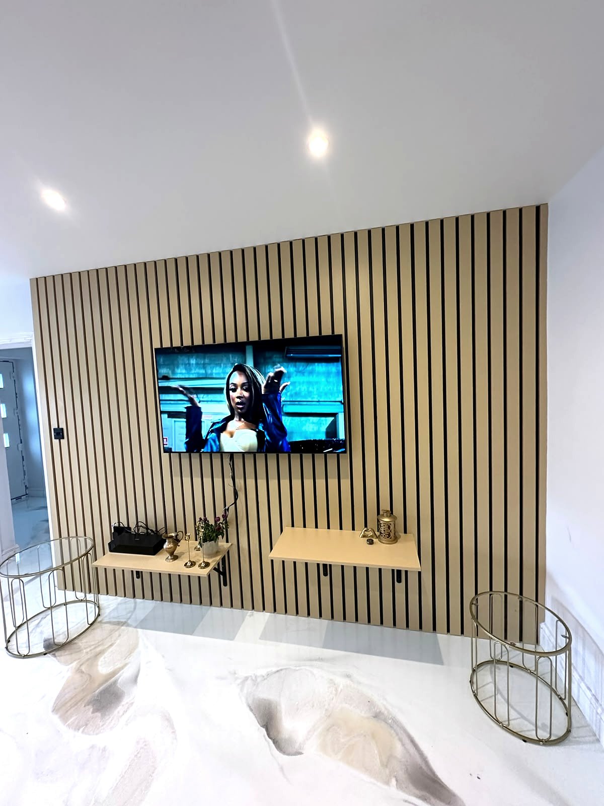 Bespoke Media Units — hand-finished bespoke project