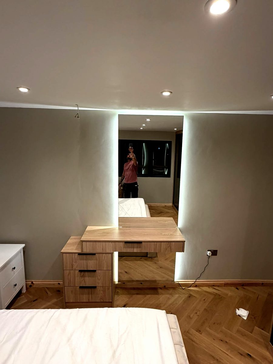 Bespoke wardrobe project #46 — a hand-finished piece by our studio