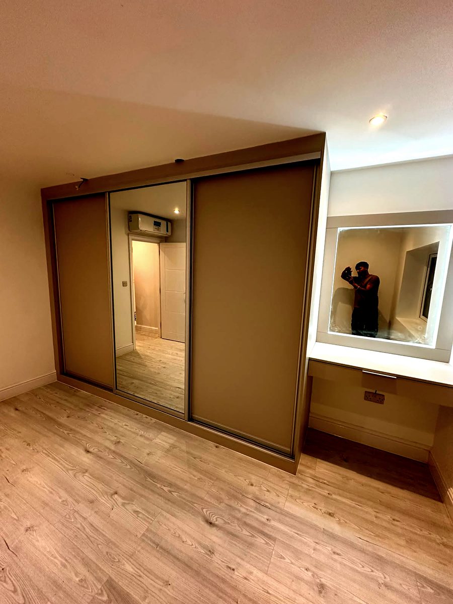 Bespoke wardrobe project #20 — a hand-finished piece by our studio