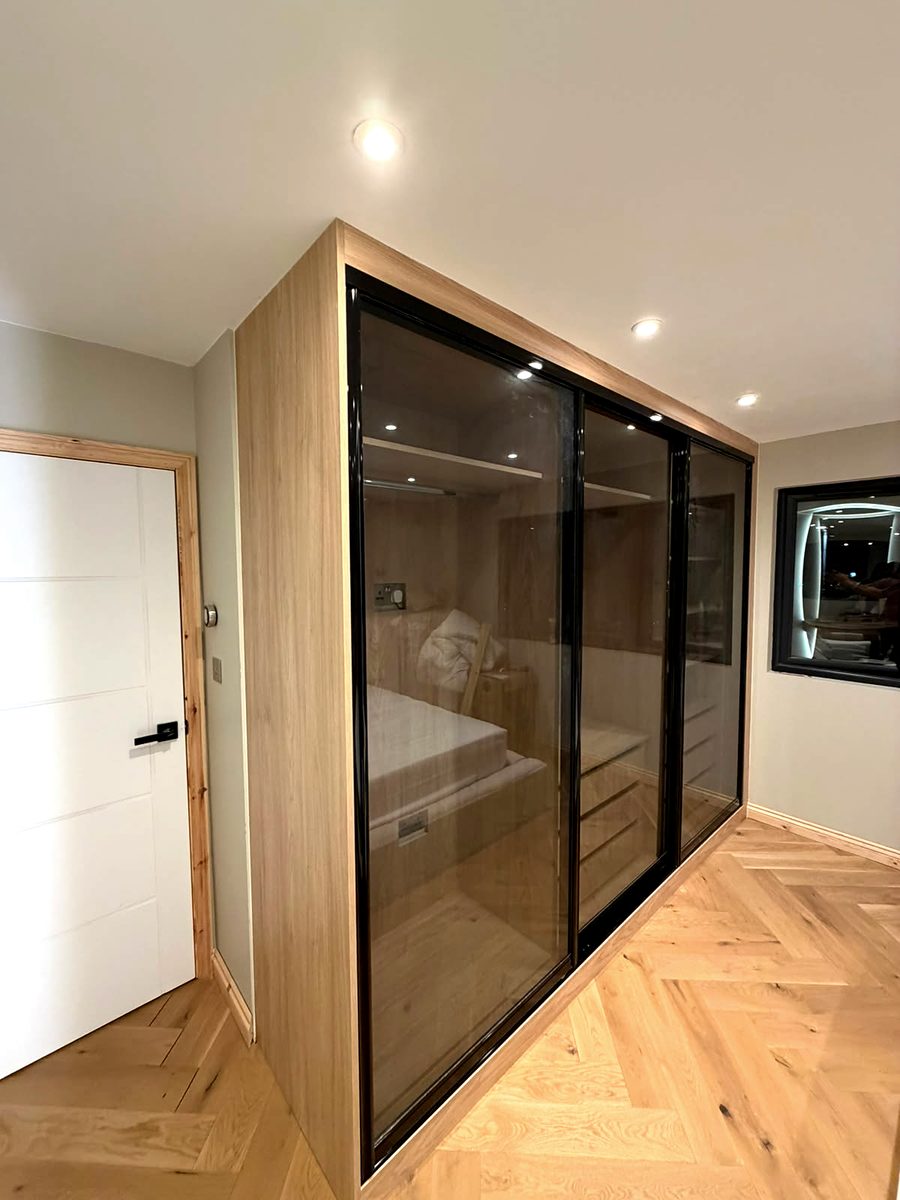 Bespoke wardrobe project #33 — a hand-finished piece by our studio