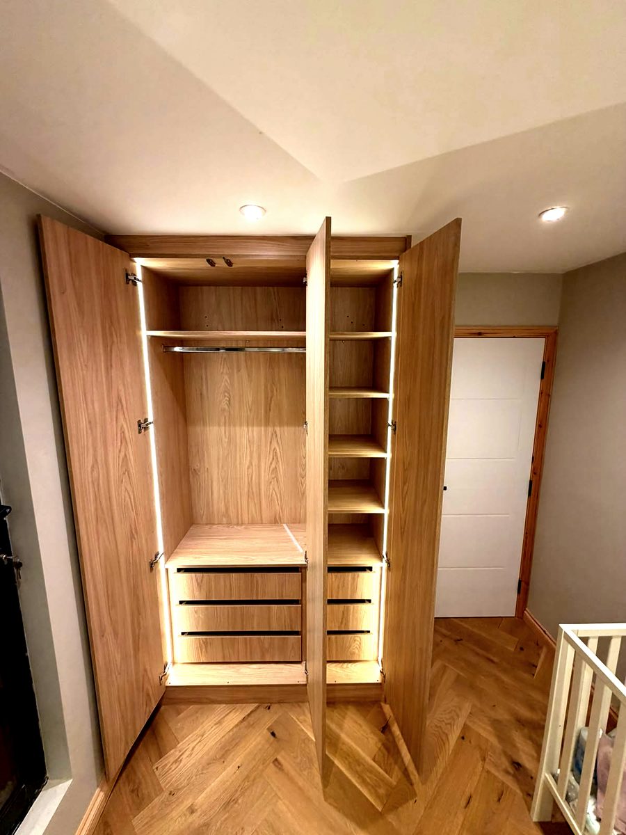 Bespoke wardrobe project #59 — a hand-finished piece by our studio