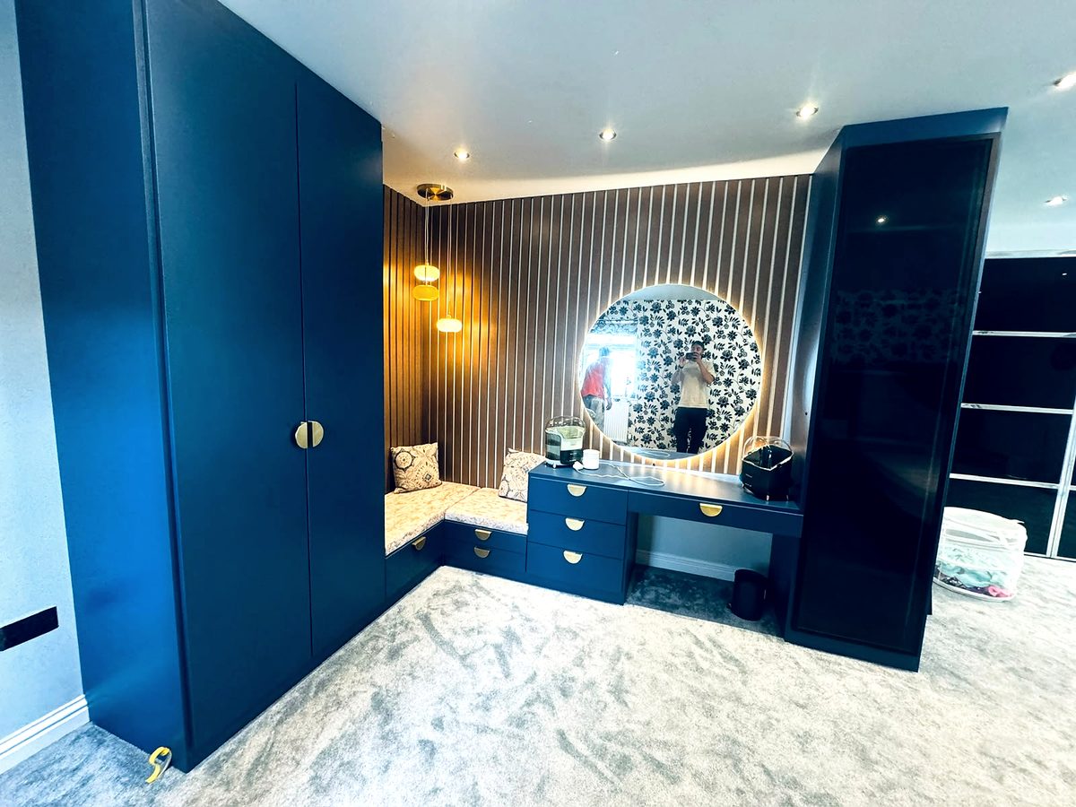 Bespoke wardrobe project #64 — a hand-finished piece by our studio