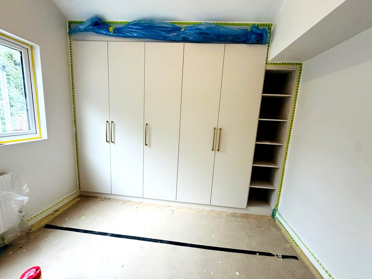 Bespoke wardrobe project #28 — a hand-finished piece by our studio