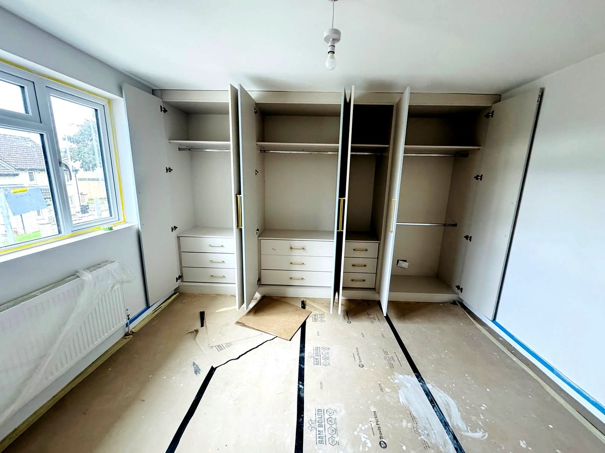 Bespoke wardrobe project #7 — a hand-finished piece by our studio